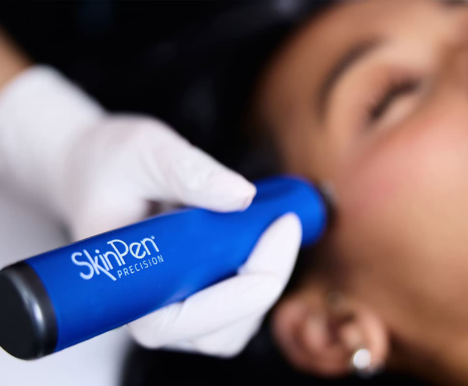Client relaxing during a treatment consultation at Vale Laser Aesthetics